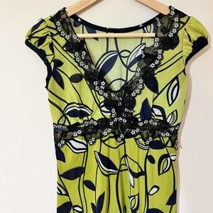 Vintage y2k Mesh Lace Trim Top